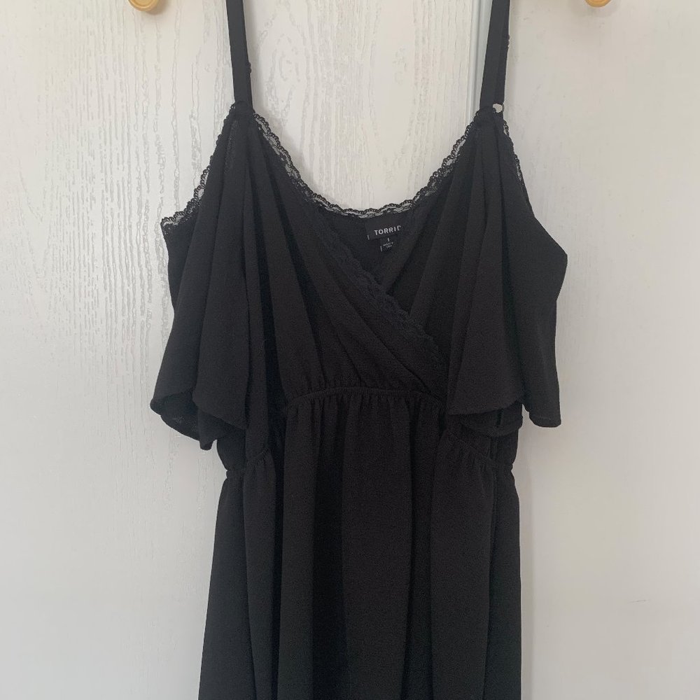Black Torrid Off the Shoulder Blouse